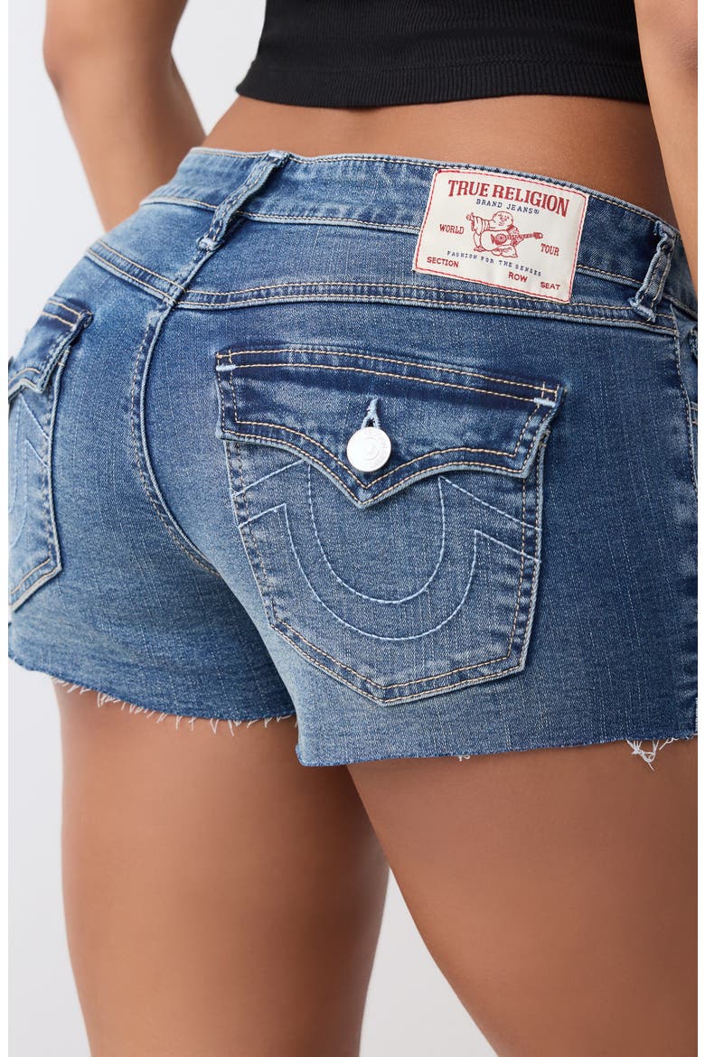 Joey Low Rise Flap Shorts, Alternate, color, MEDIUM OCEAN STORM WASH