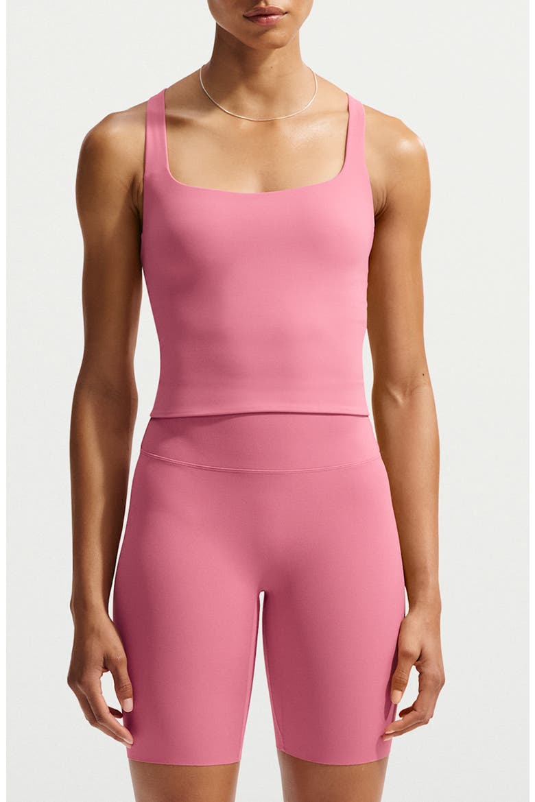 Zenvy Longline Sports Bra, Main, color, PEONY/ WHITE