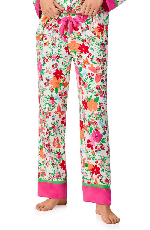 Kate Spade New York Floral Print Pajama Set In Multi