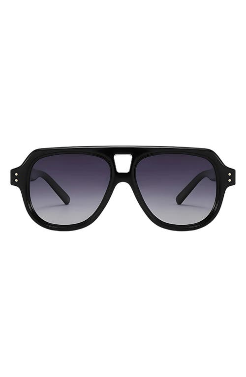 Fifth & Ninth Ender 53mm Polarized Aviator Sunglasses In Blue