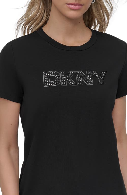 Dkny Subway Tile Logo T-shirt In Black