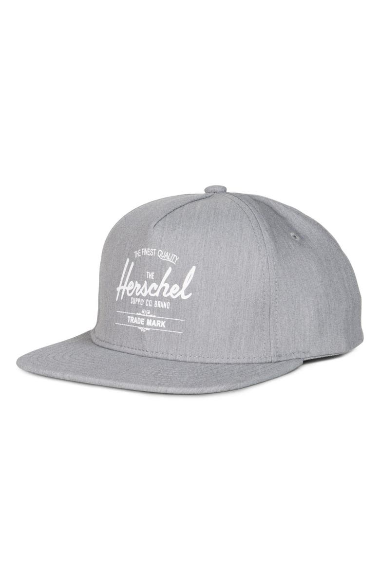 Herschel Supply Co. Whaler Snapback Baseball Cap, Main, color,
