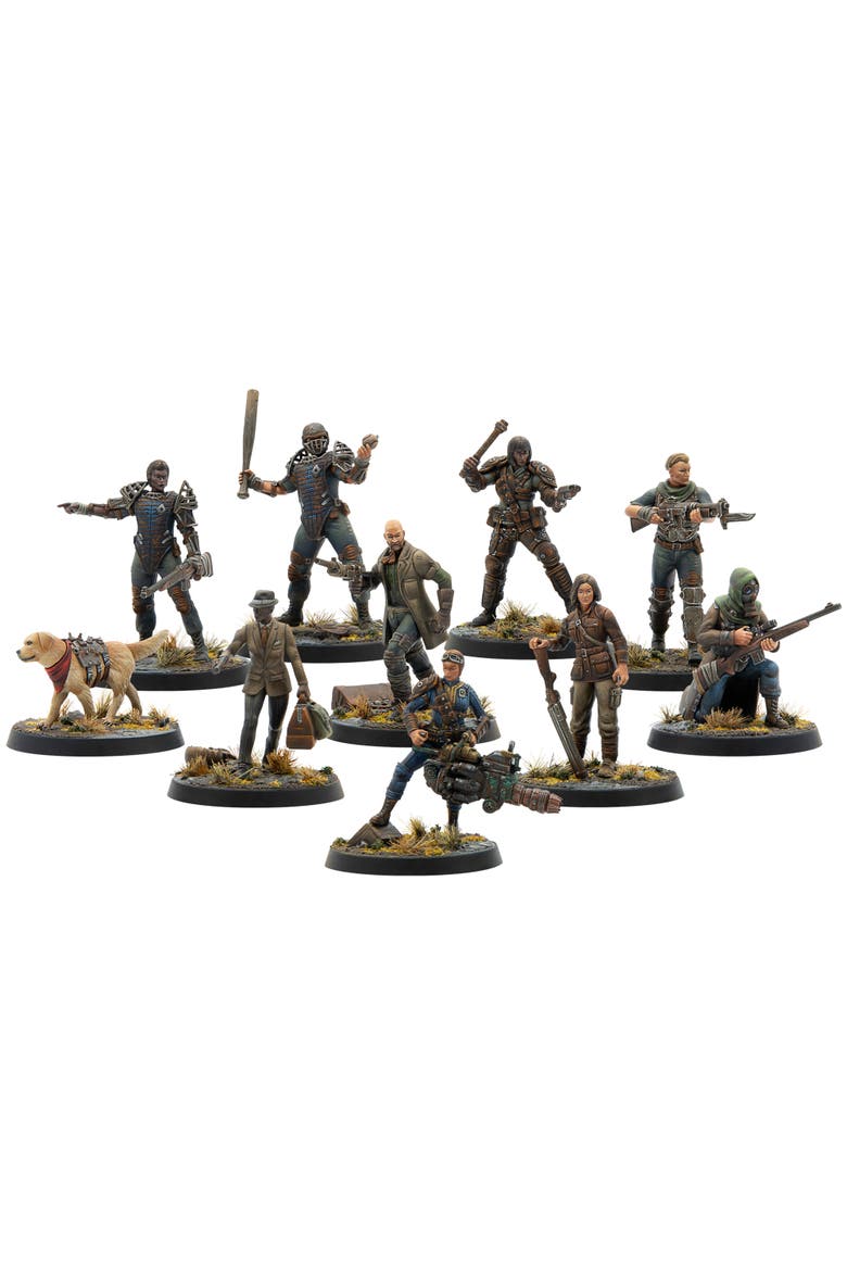 Modiphius Entertainment Fallout Miniatures Wasteland Survivors Core Box, Alternate, color, Multicolored