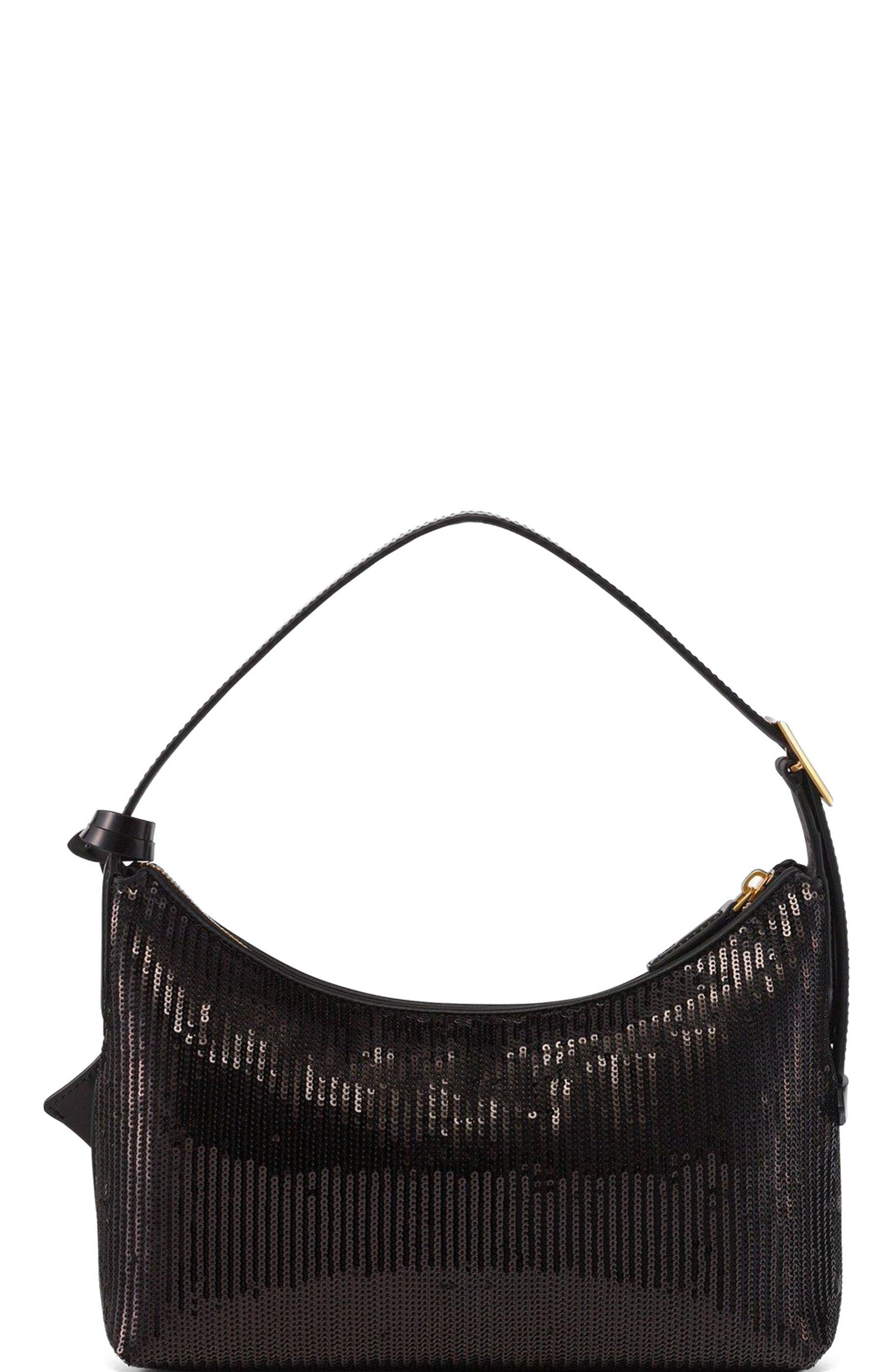 MCM Aren Hobo in Sequin Lamb Leather, Alternate, color, 