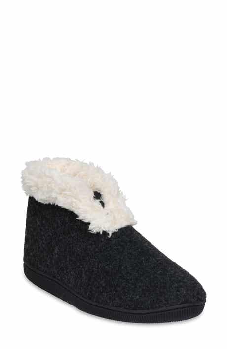 Faux Wool & Faux Shearling Slipper