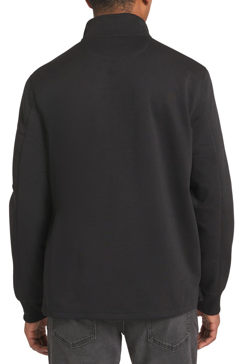 Noah Quarter Zip Sweater, Alternate, color, BLACK