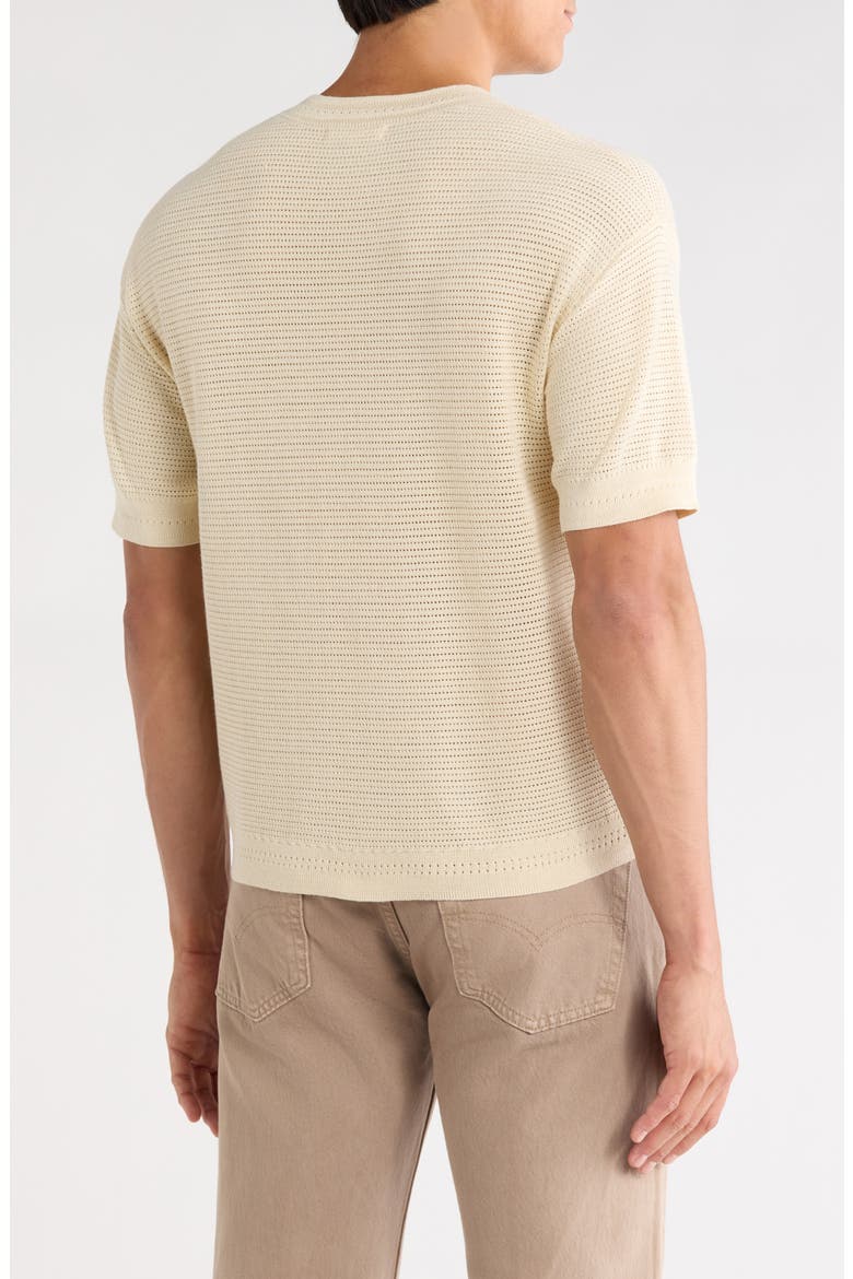 Zane Short Sleeve Crewneck Top, Alternate, color, SAND