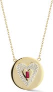 CHLOE AND MADISON Heart Pendant Necklace