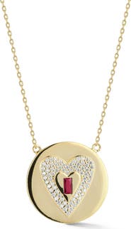 CHLOE AND MADISON Heart Pendant Necklace