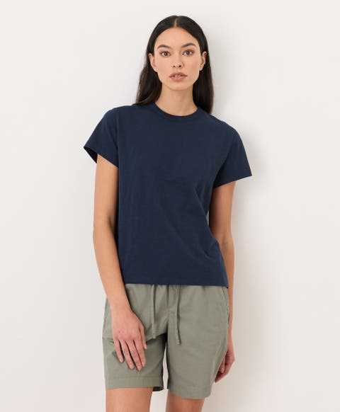 Organic Cotton Soft-Slub Essential Crewneck Tee