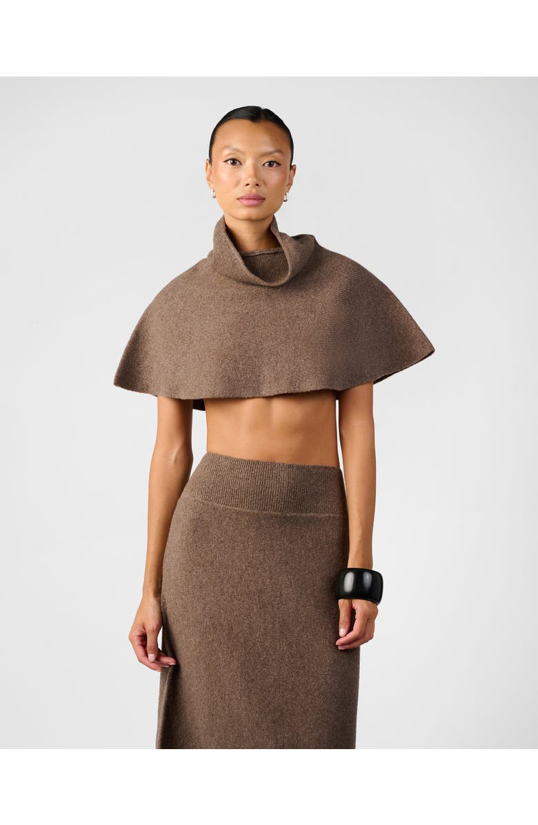 WeWoreWhat Strapless Peplum Top, Alternate, color, Brown