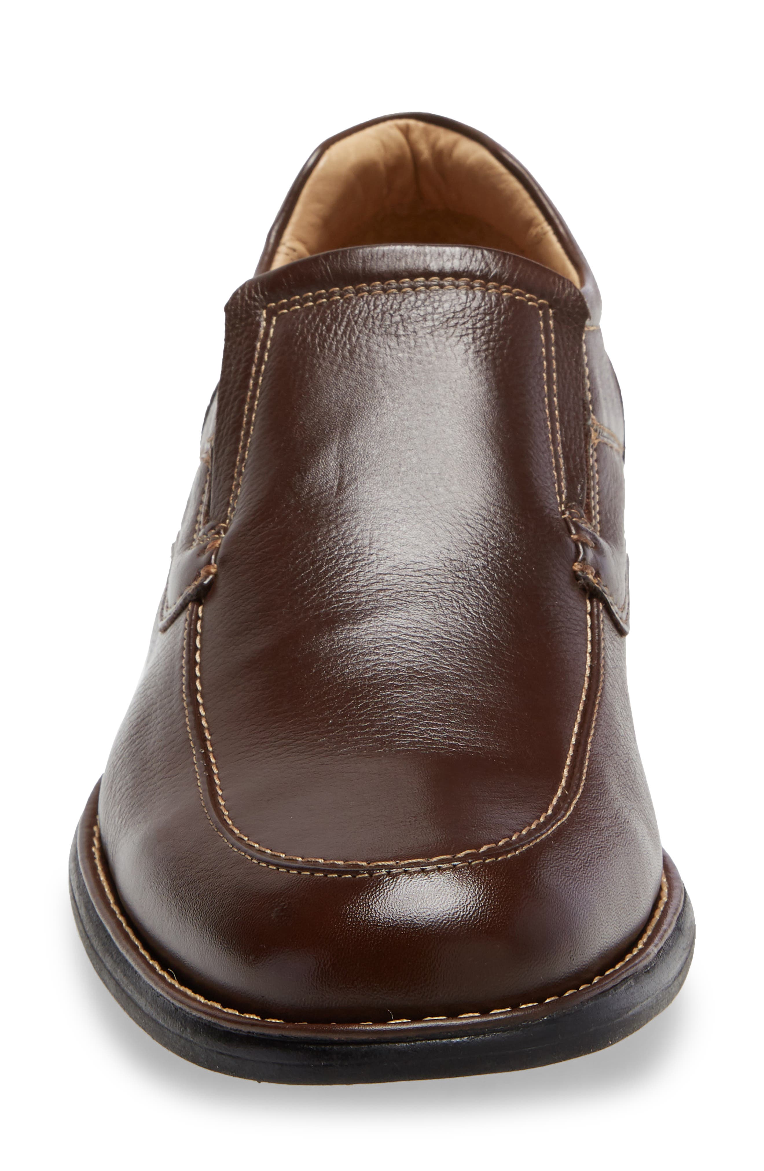 Shuler Moc Toe Slip-On, Alternate, color, BROWN