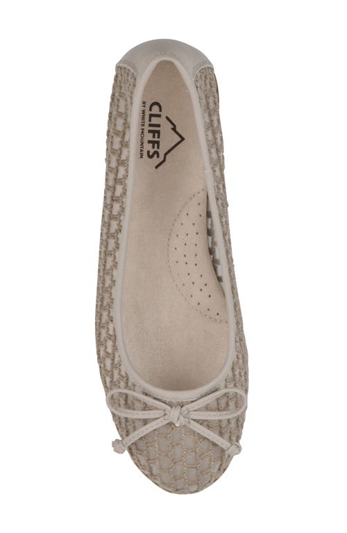 Cliffs By White Mountain Chelcy Mesh Ballet Flat In Taupe Mesh Fabric