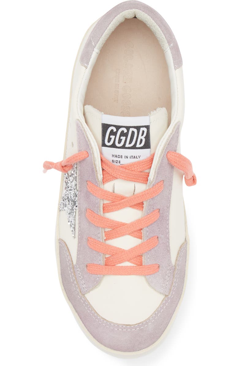 Golden Goose Kids' Super-Star Penstar Classic Sneaker, Alternate, color, White/ Lilac/ Silver