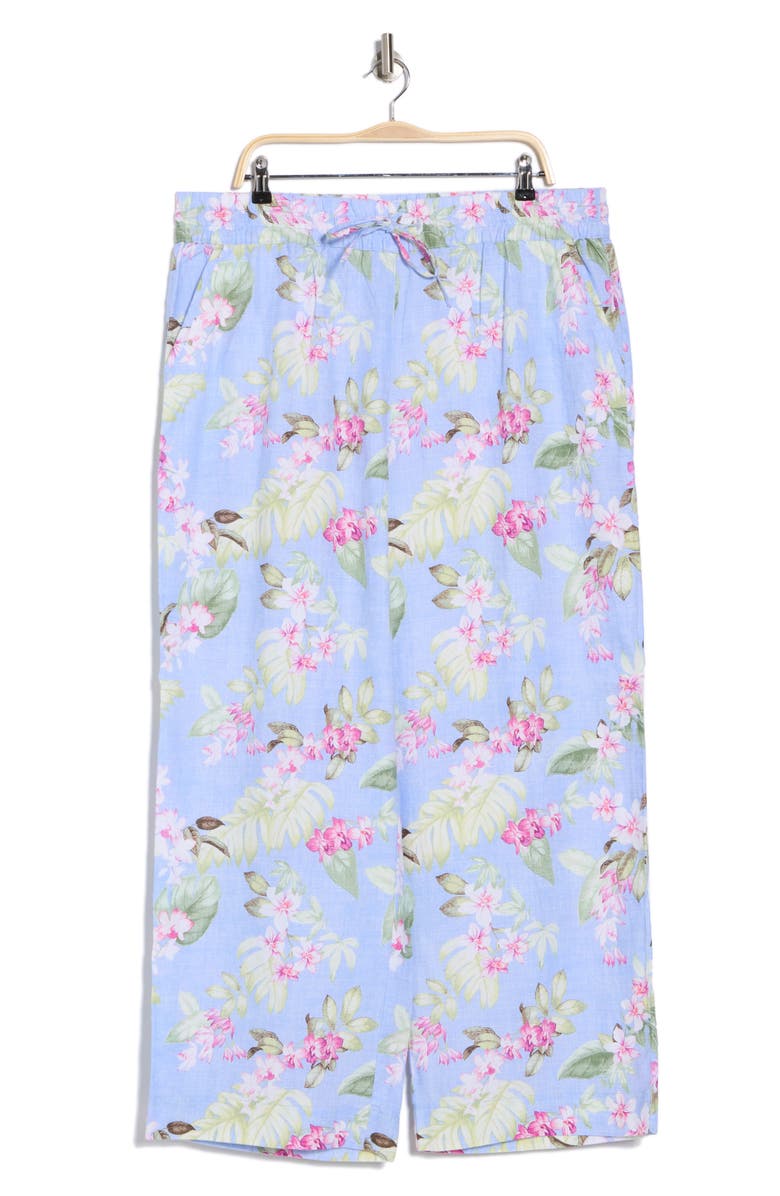 Tommy Bahama Orchid Dreams High Rise Linen Blend Pull-On Pants, Alternate, color,