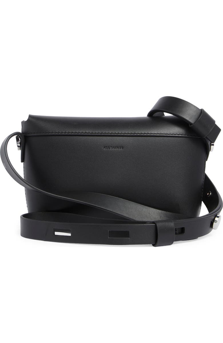 AllSaints Francine Crossbody Bag, Alternate, color, Black