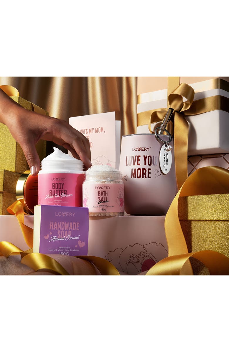 Lovery Mom To Be Self Care Gift Relaxing Pregnancy Kit 8 Piece, Alternate, color, Light Pink