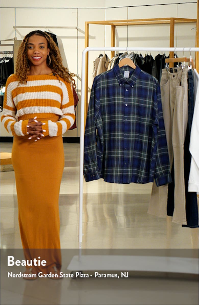 Plaid Linen Button-Up Shirt, sales video thumbnail