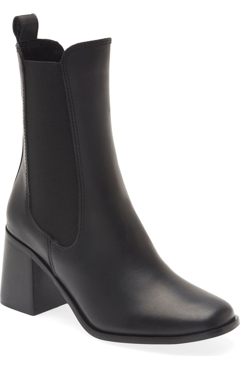 Steve Madden Argent Square Toe Chelsea Boot, Main, color,