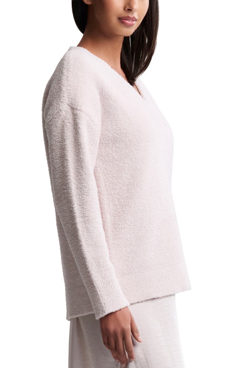 Barefoot Dreams<sup>®</sup> CozyChic<sup>®</sup> V-Neck Sweater, Alternate, color, Sand Dune