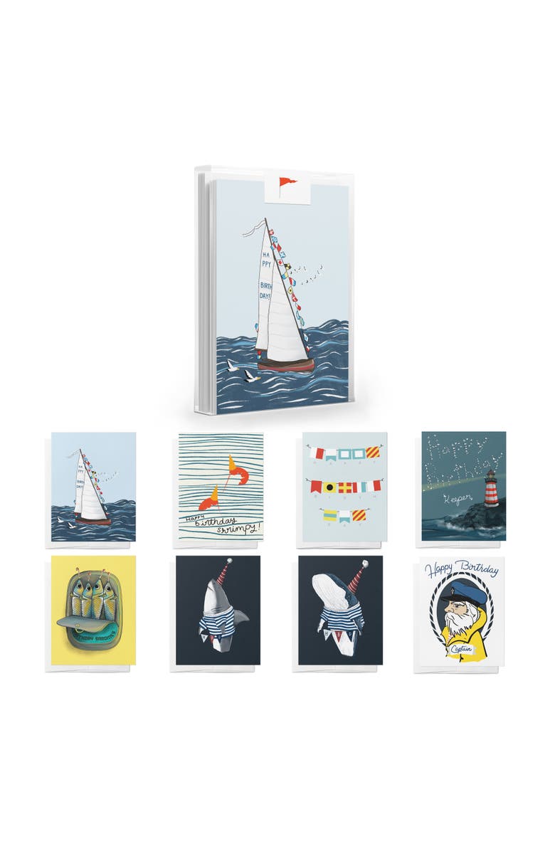 Ramus & Co Nautical Birthday Greeting Card Pack Assorted Set, Main, color, Multi-Pack
