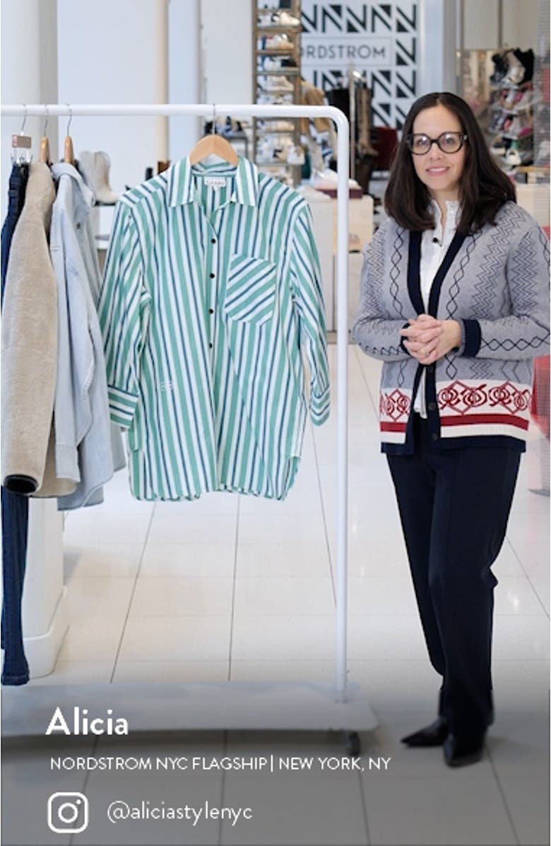 Stripe Organic Cotton Button-Up Shirt, sales video thumbnail