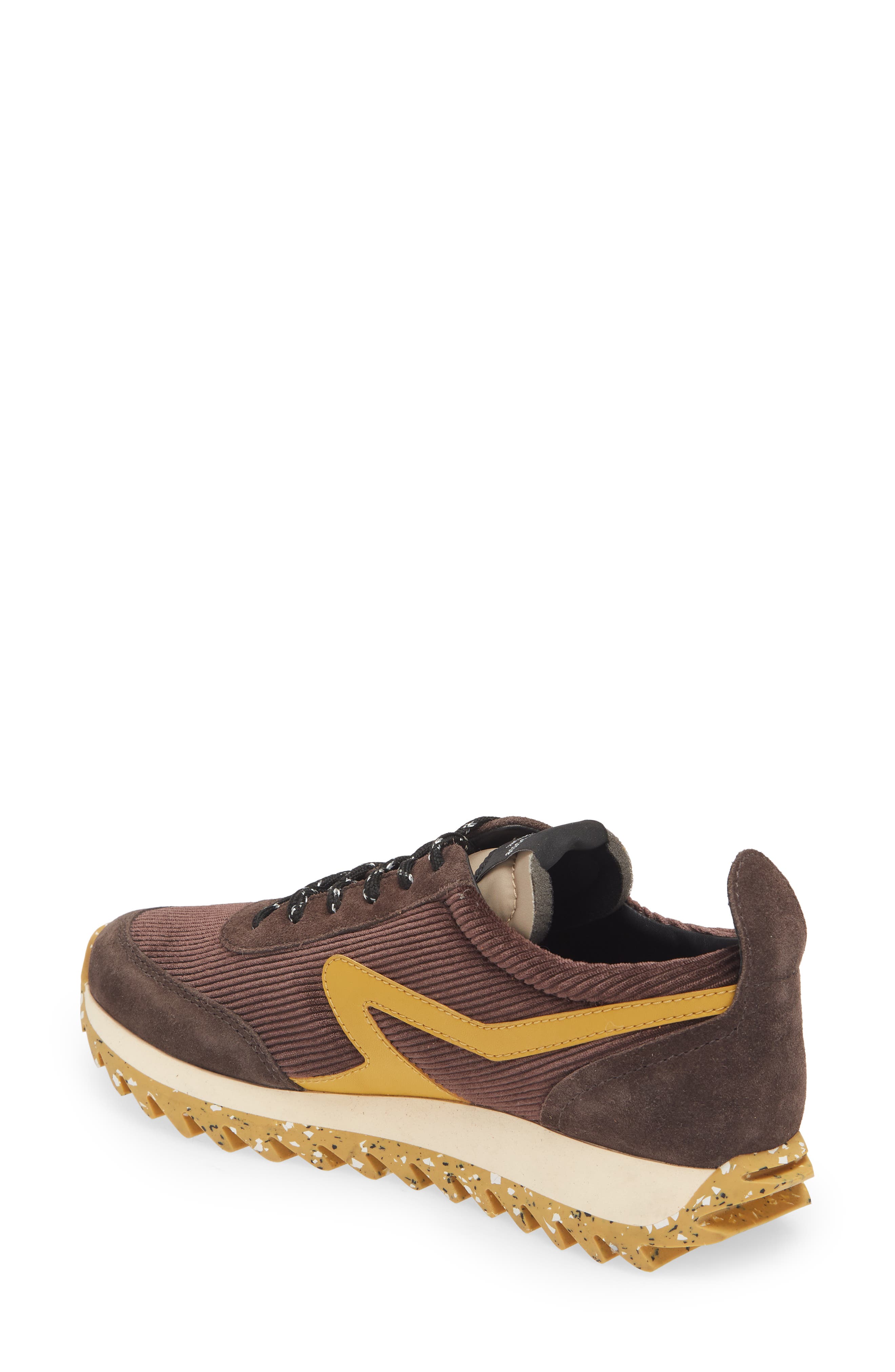 Retro Runner Sneaker, Alternate, color, DEEP BROWN