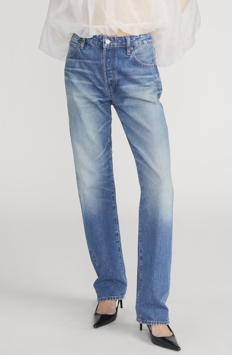 FRAME The Essential Straight Leg Jeans, Main, color, Fighter