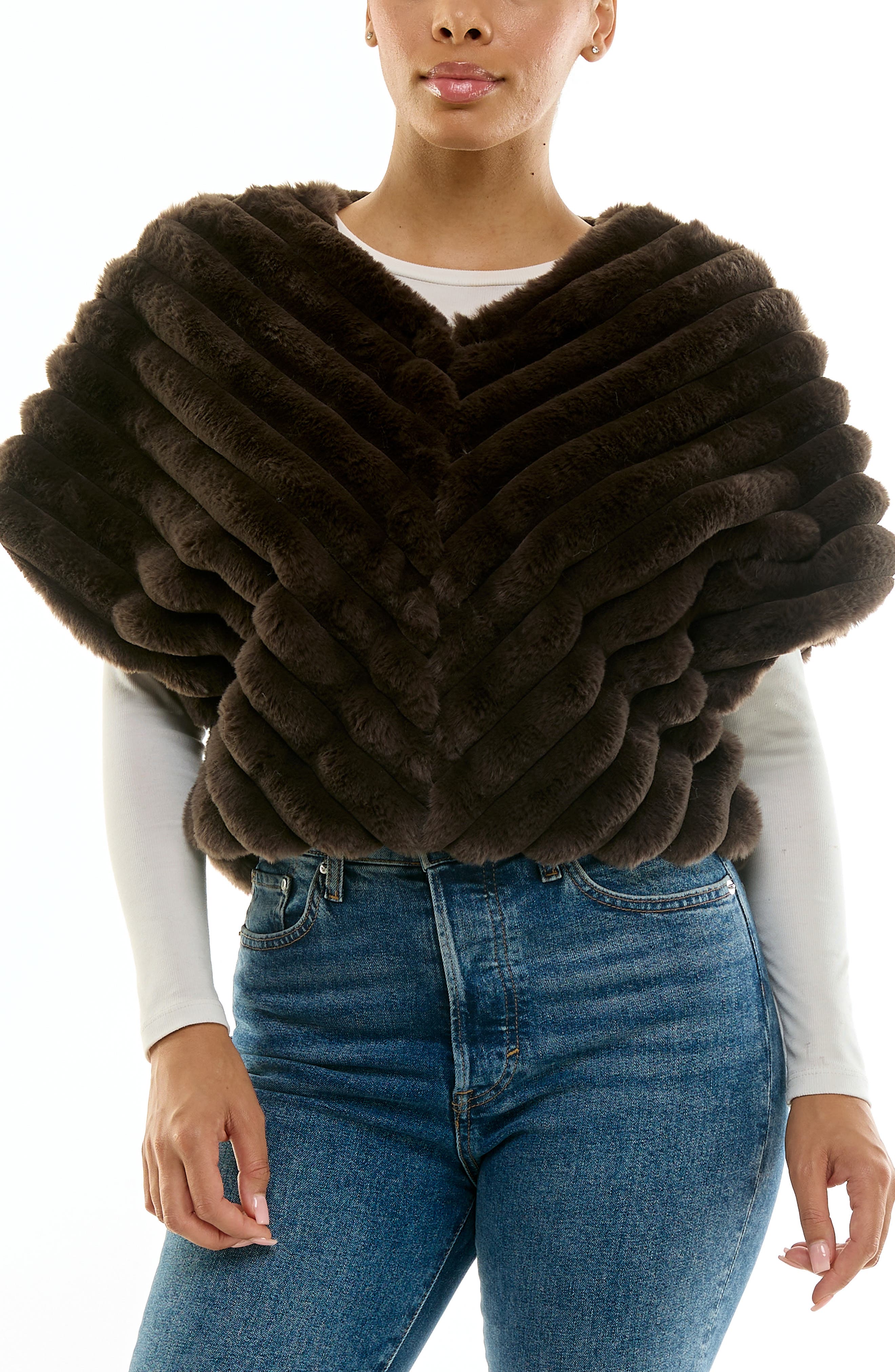 Faux Fur Capelet - image 3