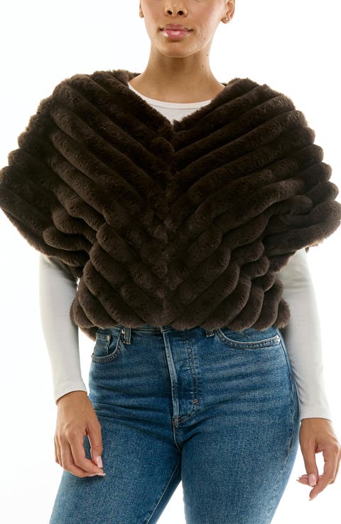 Faux Fur Capelet