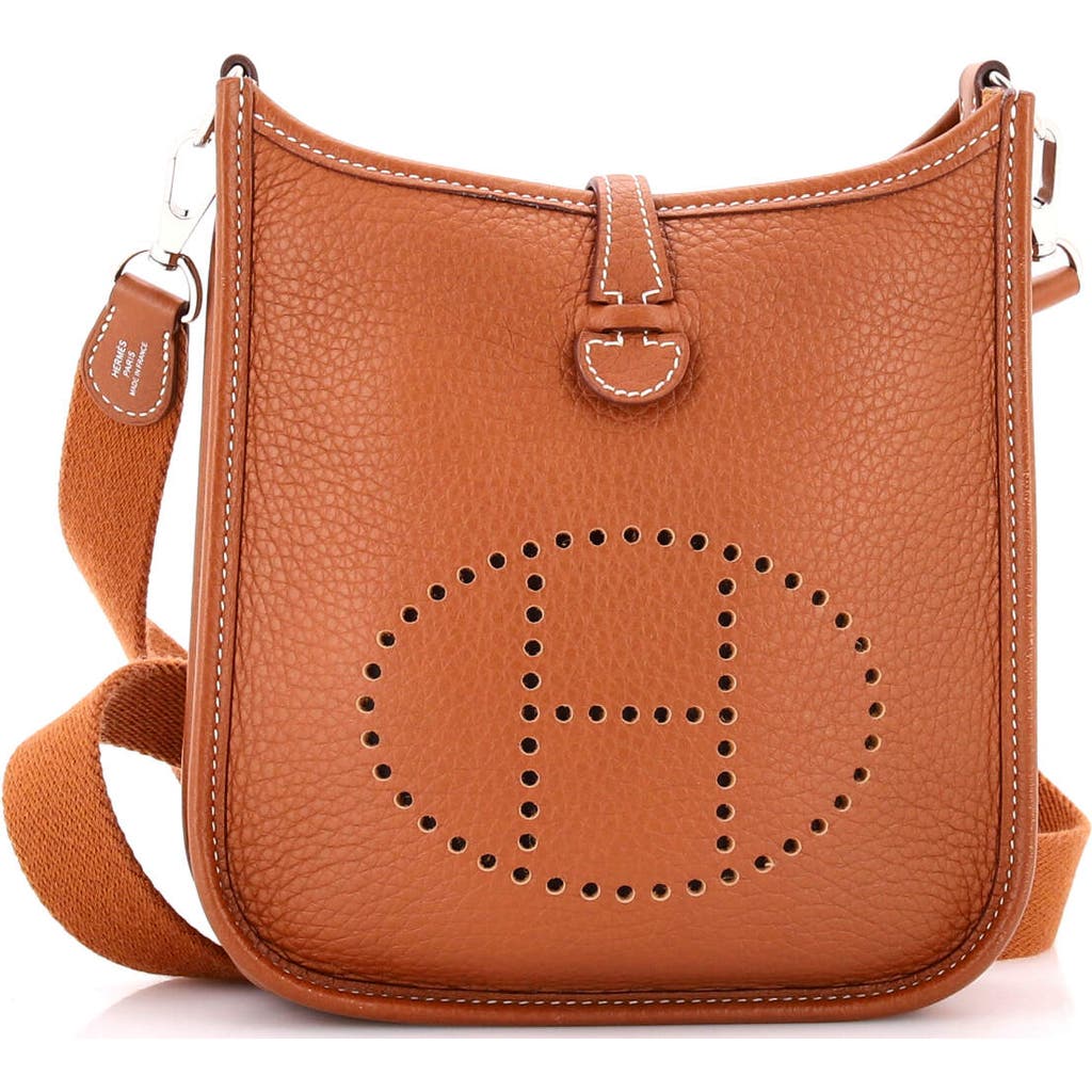Pre-owned Hermes Hermes Evelyne Bag Gen Iii Clemence Tpm In Gold