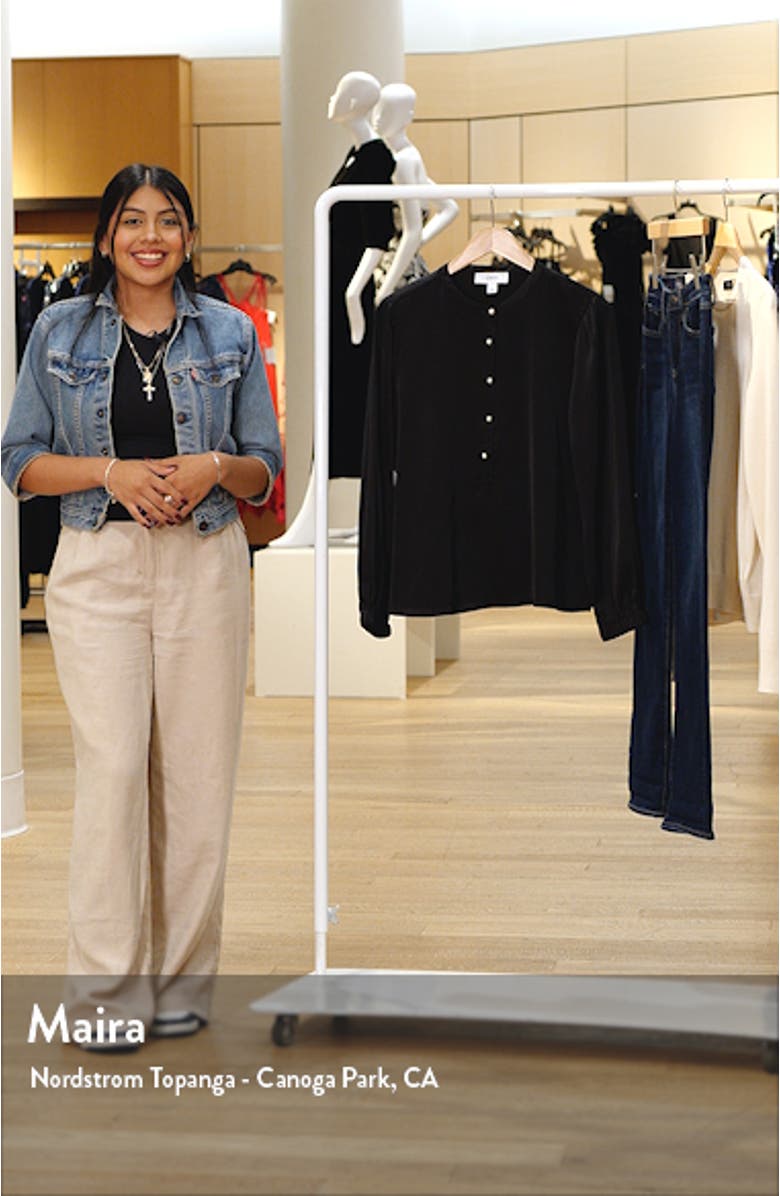 Pearly Button Satin Top, sales video thumbnail