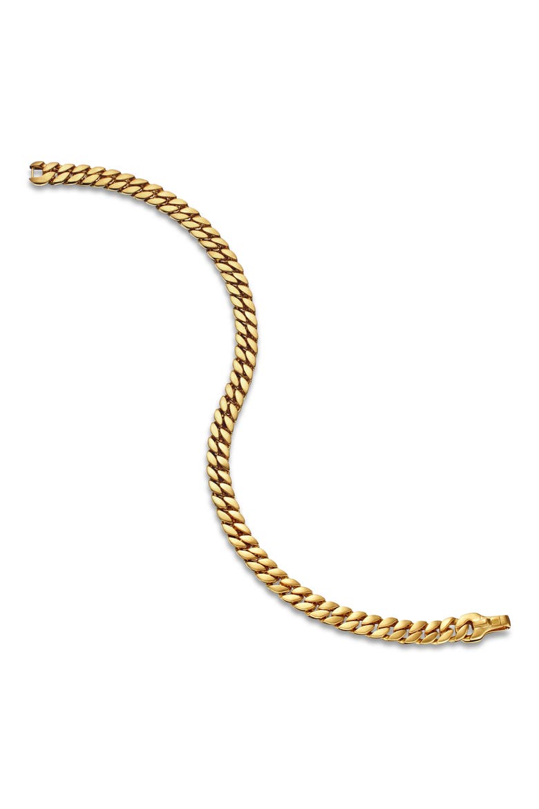 6mm Men's Curb Chain Bracelet in 18K Yellow Gold, Alternate, color, 18K YELLOW GOLD