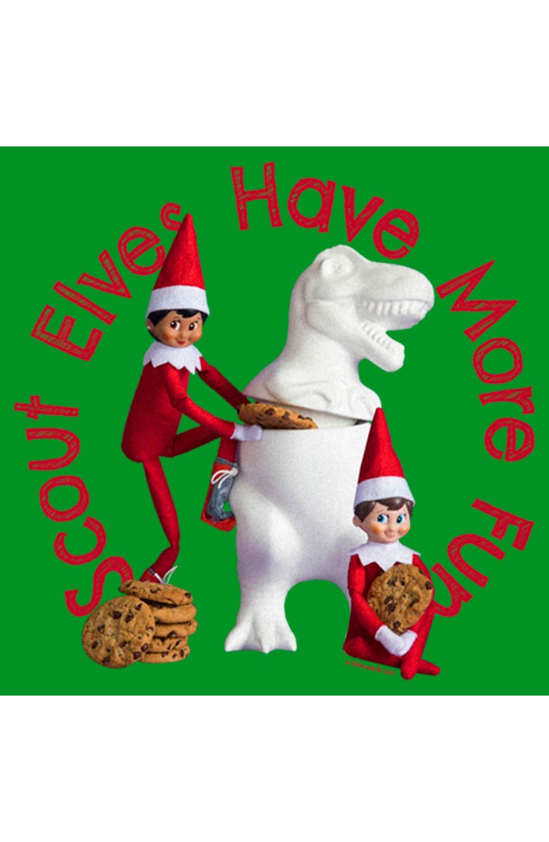 THE ELF ON THE SHELF Boy's The Elf on the Shelf Scout Elves Fun  Graphic T-Shirt, Alternate, color, Kelly Green