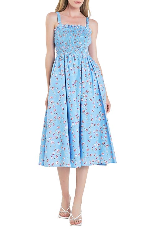 Smocked Floral Sundress