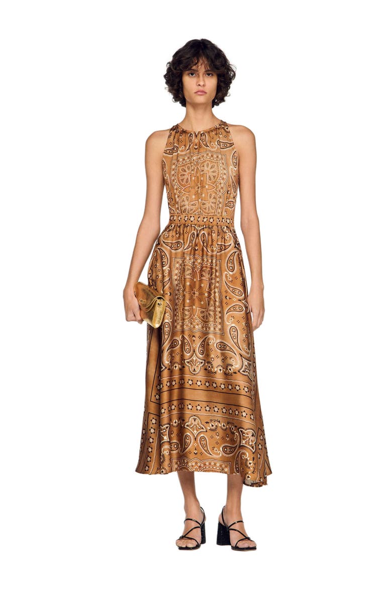 bandana print dress Rock & Roll Cowgirl Women's Tiered Sleeveless RRWR Russell's Western Wear, Inc It is made of 55% linen and 45% rayon. Bandana Print Slip Dress 1x
