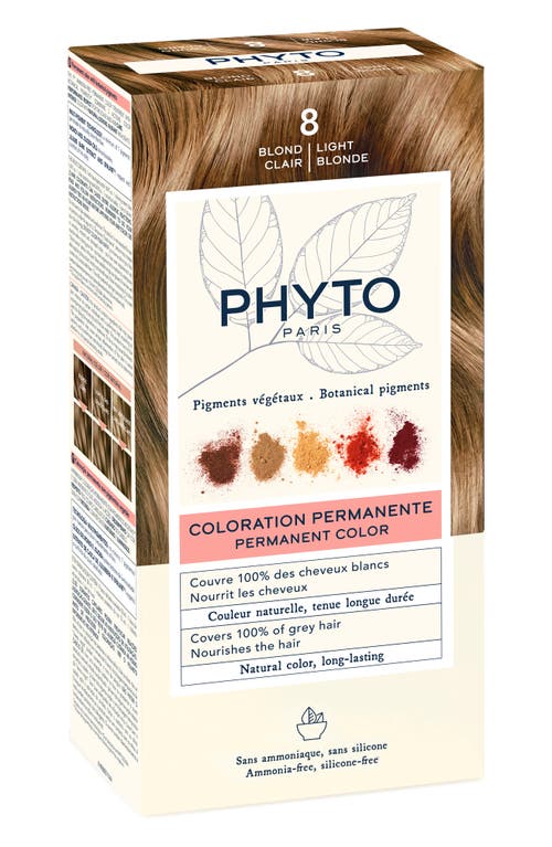 Phytocolor Permanent Hair Color in 8 Light Blonde 