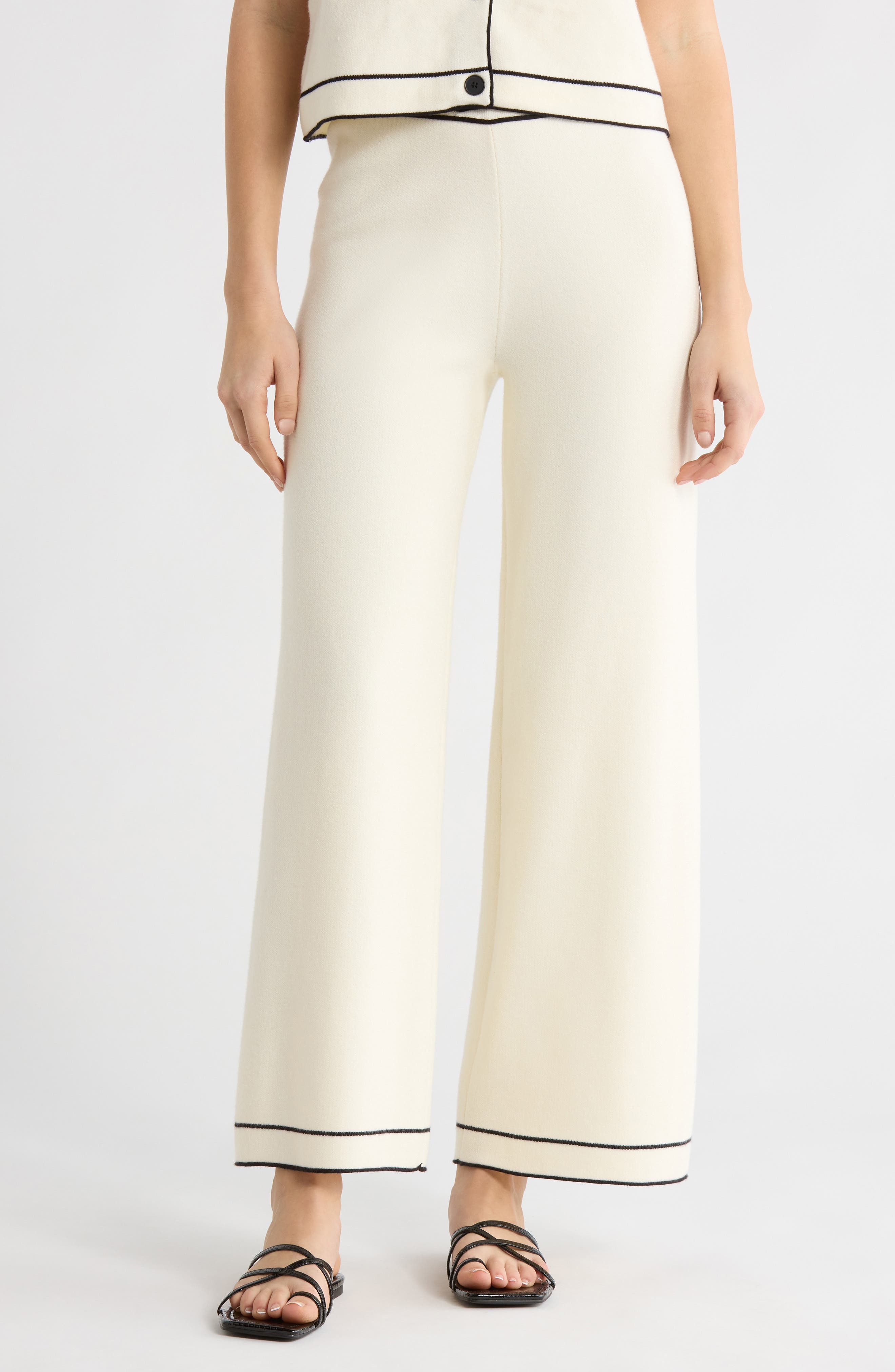 Piped Sweater Pants - image 3