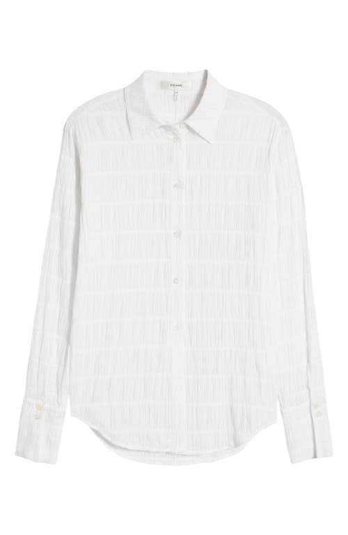 Frame The Smocked Shirt In White