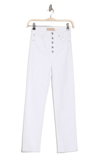 7 FOR ALL MANKIND 7 FOR ALL MANKIND DOJO EXPOSED BUTTON HIGH WAIST ANKLE WIDE LEG JEANS