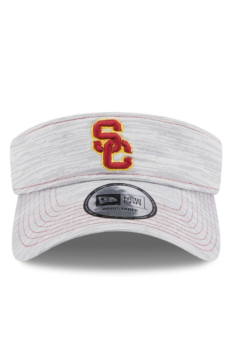 New Era Men's New Era Gray USC Trojans Logo Adjustable Visor, Alternate, color, 