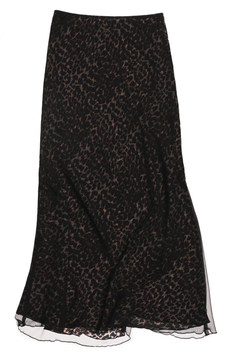 MANGO Rocio Leopard Print Maxi Skirt, Alternate, color,