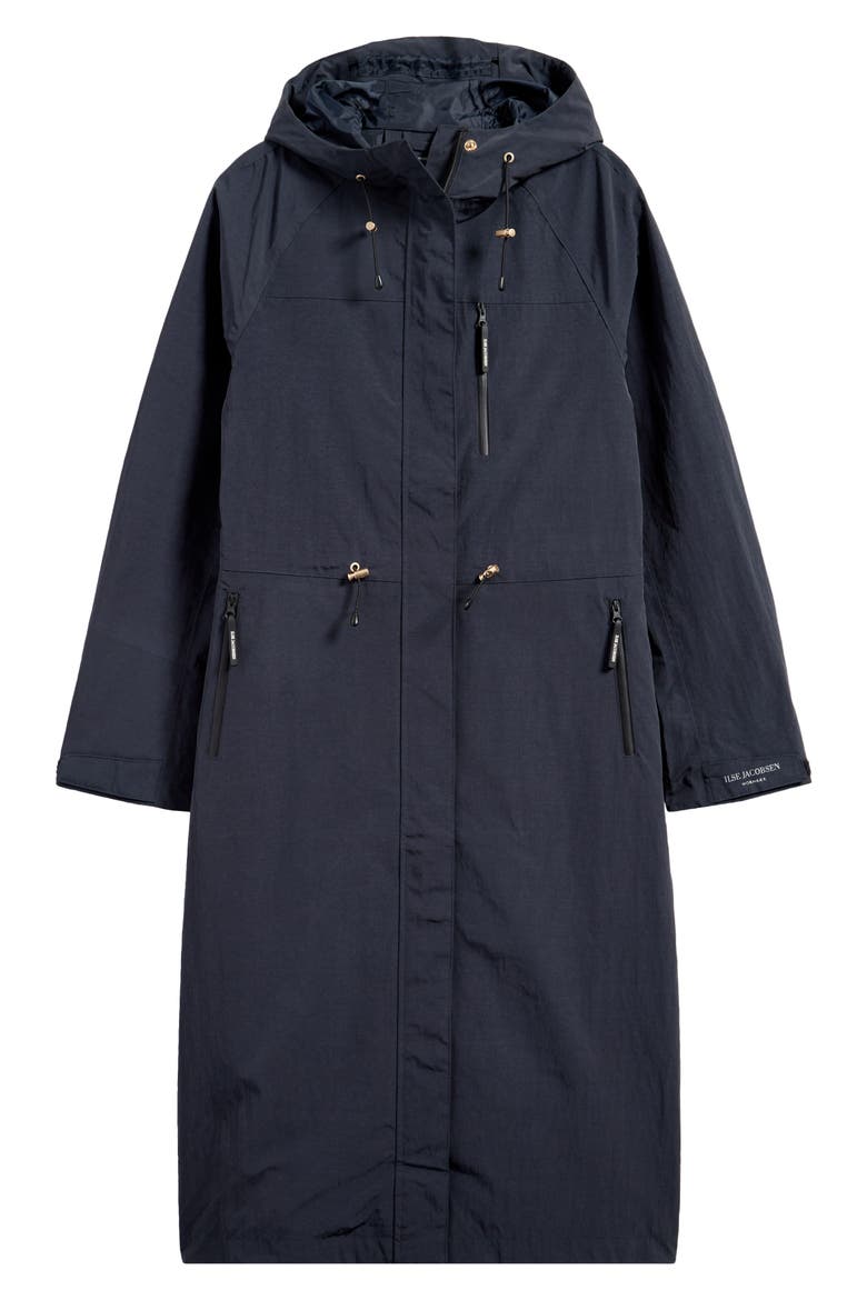 Rainvision Waterproof Hooded Long Raincoat, Alternate, color, DARK INDIGO