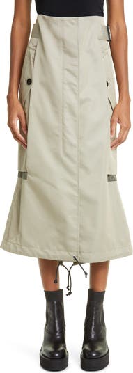 sacai Cotton Gabardine Skirt 【公式通販】