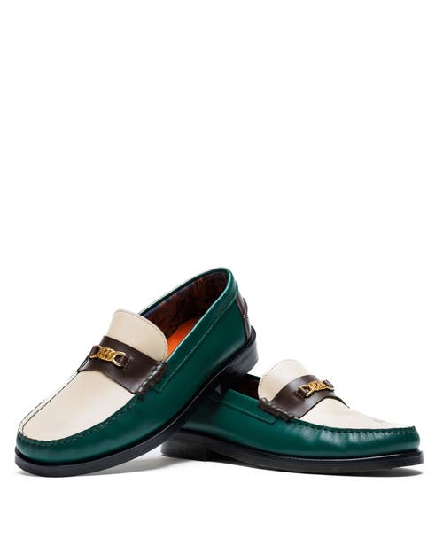 Naked Wolfe Roma Leather Loafer In Green