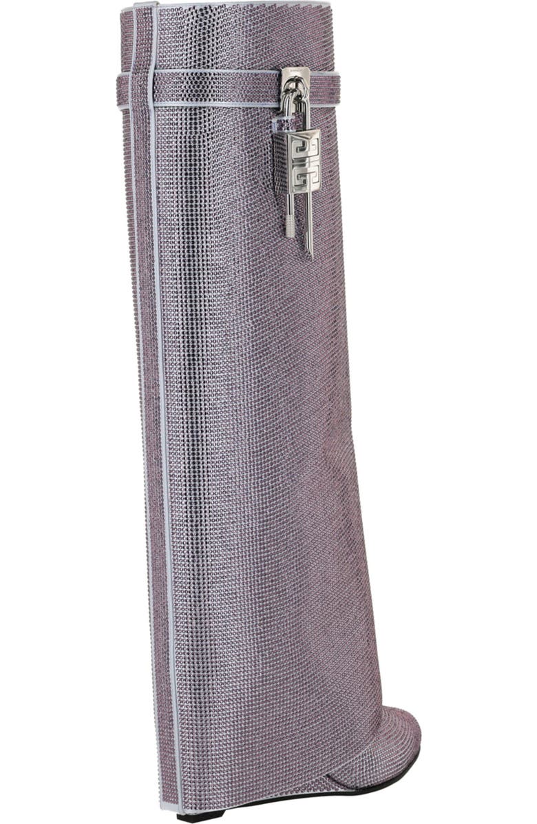 Givenchy Shark Lock Pant Shaft Wedge Boot, Alternate, color, Lavender
