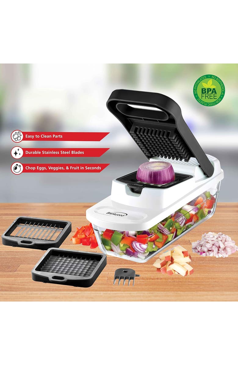 Brentwood Food Chopper, Alternate, color, Black