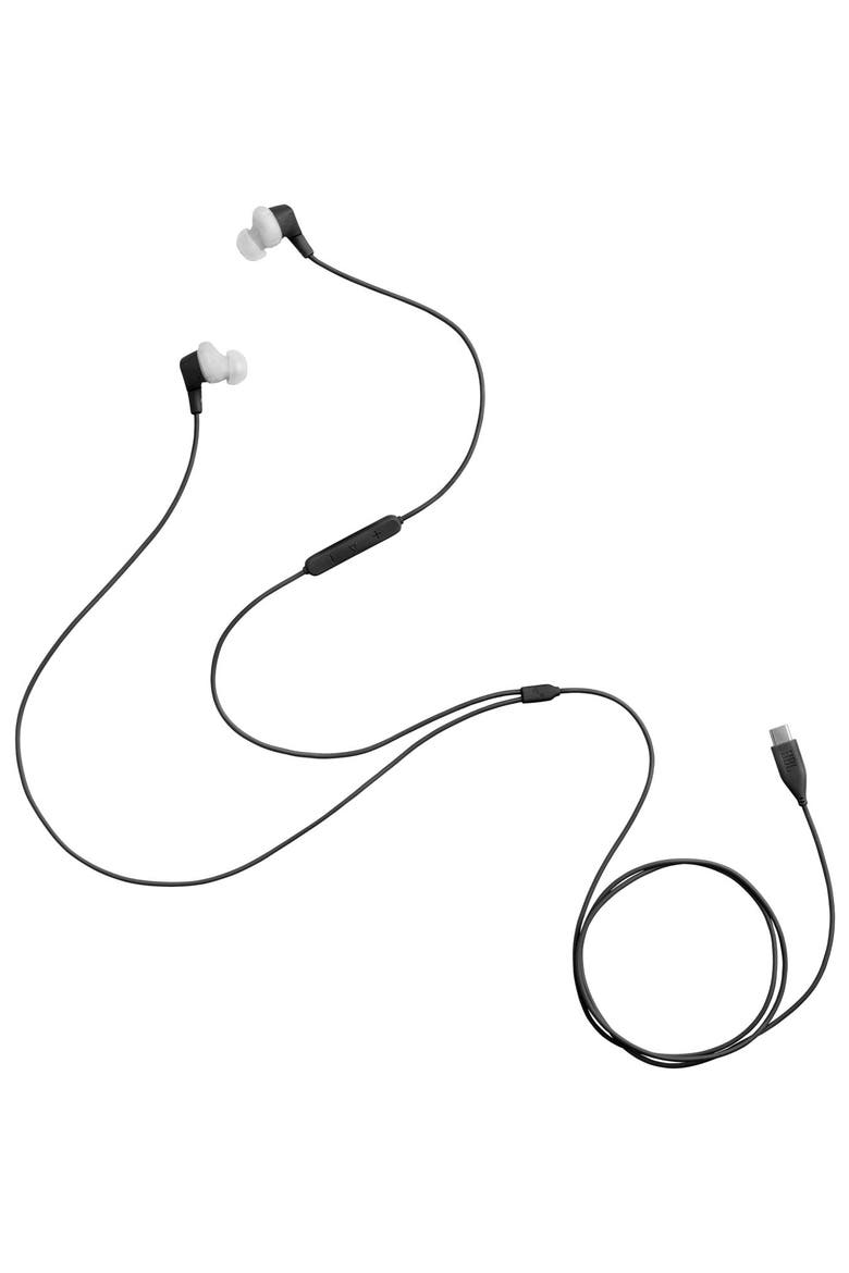 Endurance Run 3C In-Ear USB-C Wired Sport Headphones, Alternate, color, BLACK