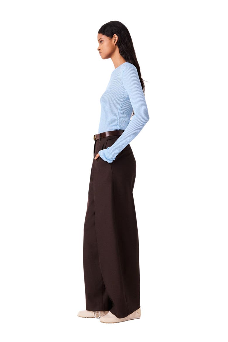 Lurex knit sweater, Alternate, color, Blue sky