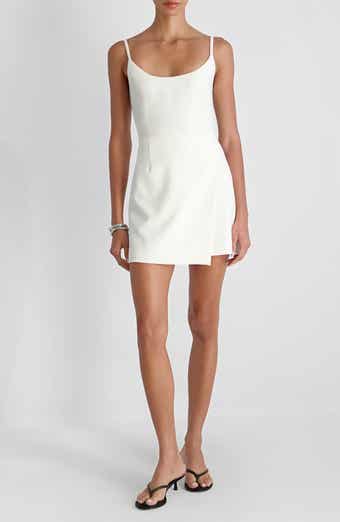 Whisper Asymmetric Hem Minidress